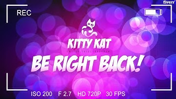 Make your twitch stream brb, start and end video overlay - Best Graphics for Streamers service