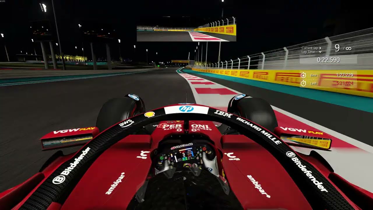Charles Leclerc Quali Lap at Abu Dhabi 2025 (VRC FA 25)