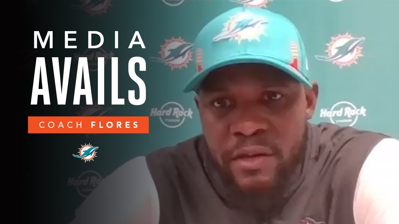 Coach Flores meets with the media following Sunday's game against the Jets | Miami Dolphins