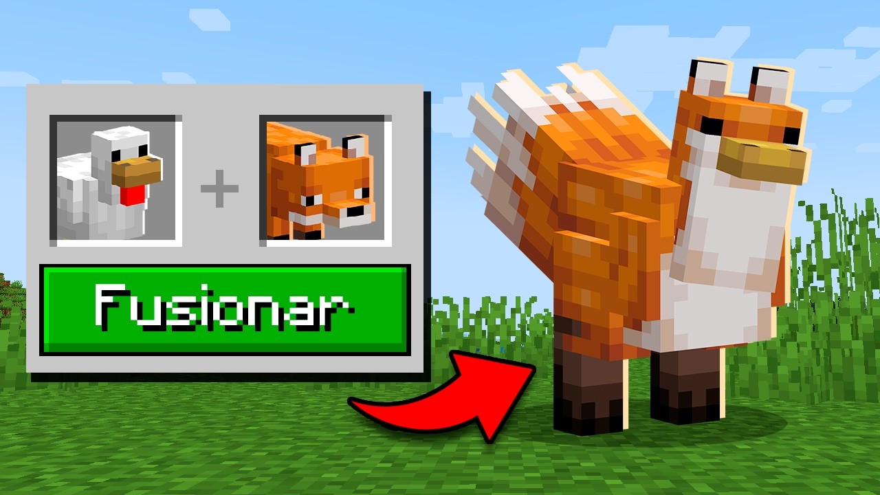 Minecraft, pero FUSIONÉ TODOS los MOBS