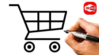 How to Draw a Shopping Cart | easy step by Step #shoppingcart #easytodraw