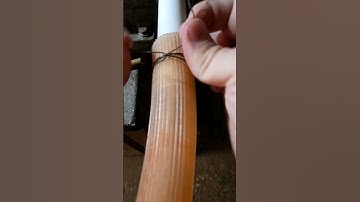 Fastening the pipe and hose with a wire