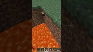 Simple Redstone Lava Trap 🔥 | Minecraft Shorts #minecraftbuilds