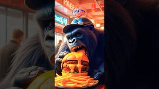 Gorilla Vs Cheeseburger