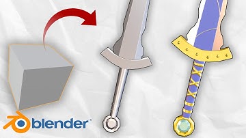 How to Model and Texture ANY Sword | COMPLETE PROCESS in Blender