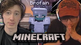 Boxbox tries OfflineTV Minecraft and makes Brodin his Slave/Assistant!