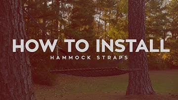 How to Install Your Tree Straps - Hatteras Hammocks