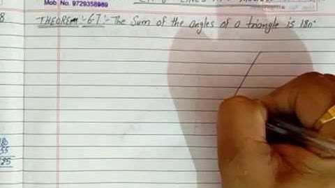 Theorem 6.7, Ch-6, Lines & Angles, Class 9th Math, NCERT