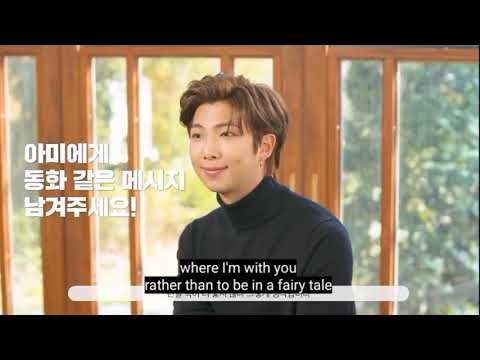 [eng sub]RM Fairytales interview||Kim Namjoon||BTS