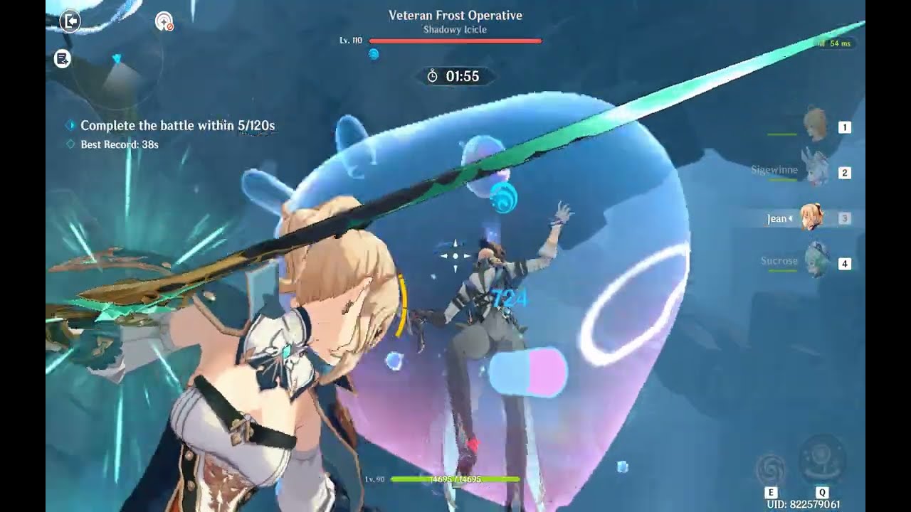 New Record! C0 Sigewinne 32s Dire Lv.110 Frost Operative | 6.1 Stygian Onslaught | Genshin Impact