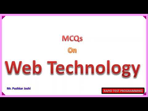 Web Technology MCQ || Part 4 || Rapid Test Programming || Joshi Pushkar D.