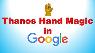 Thanos Infinity Gauntlet | Thanos magic on Google  search results
