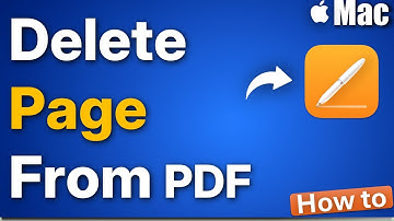 Een pagina uit een PDF op Mac verwijderen