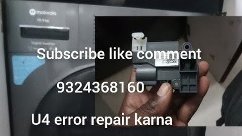 Motorola 10.5kg washing machine U4 error & Ed1 error repair method