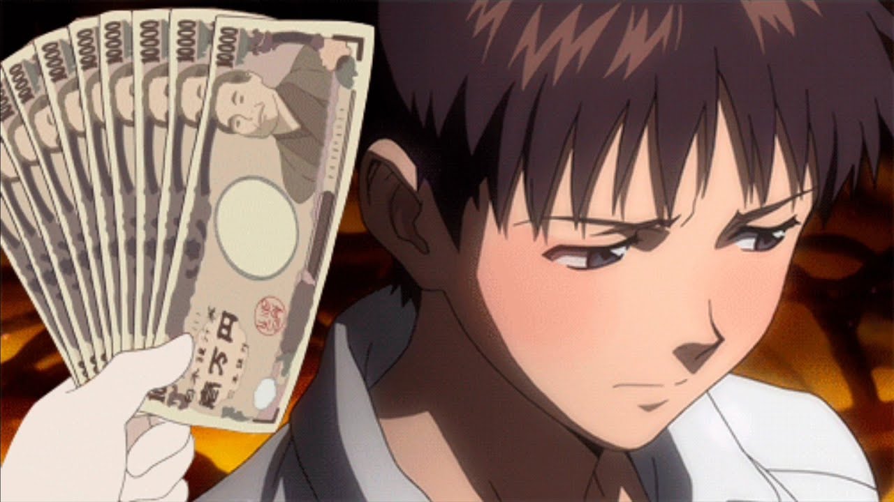 Картинка аниме деньги