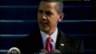 Barack Obama Inaugural Speech part 1 of 2