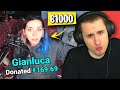 RIMORCHIARE STREAMER DONANDO €1000
