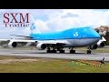 St maarten action  747400 737 md82 atraction  the princess juliana intl airport