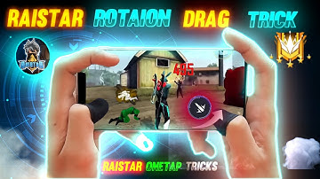 @RaiStar Rotation Drag Trick In Free Fire |Rotation Drag Handcam | Rotation drag kaise mare |