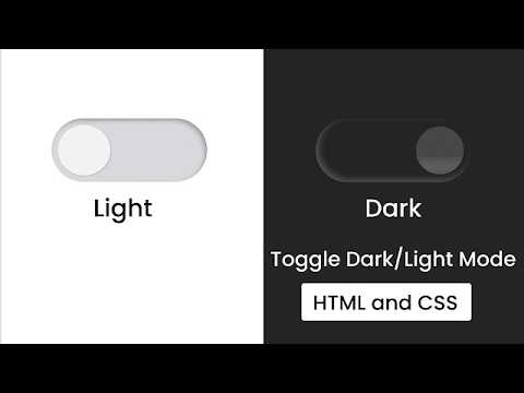 Create a Dark & Light Mode Toggle Button 🌙☀️ | HTML CSS Tutorial