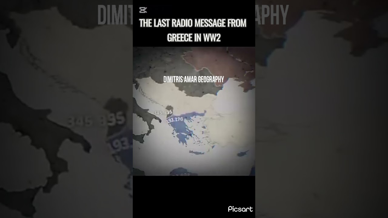 The last radio message from greece in WW2 