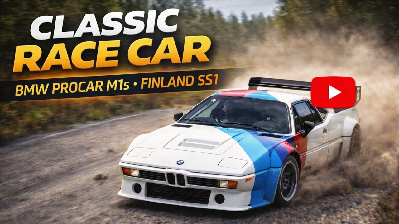 Classic Race Car  | BMW Procar M1s – Finland ss1