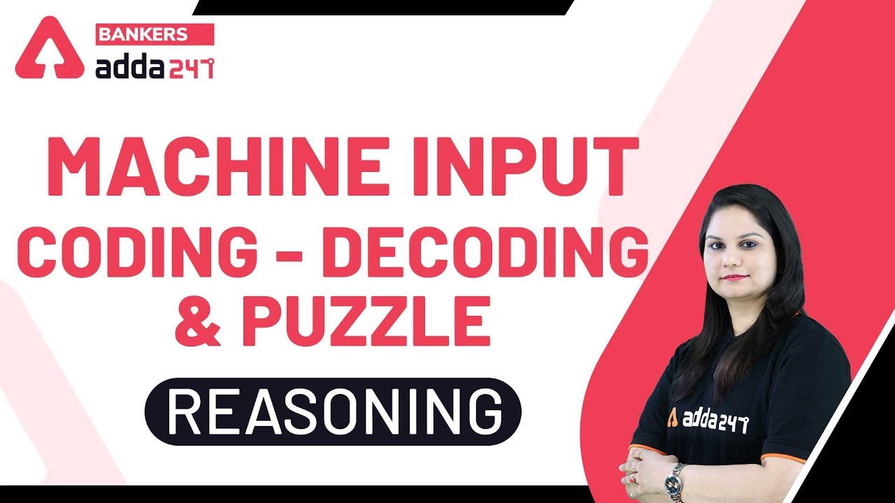 Machine Input | Coding-Decoding & Puzzle Questions | Reasoning for SBI ...