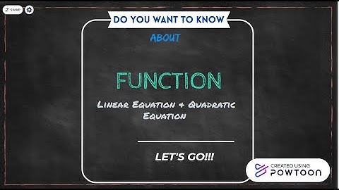 Fundamental Of Mathematics 1 - Function
