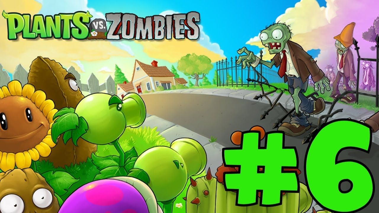 Plants vs Zombies - Lets Play - Episode 6 - [Walkthrough / Playthrough ...