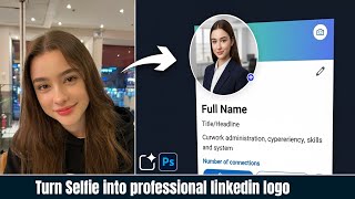 Turn Your Selfie into a Professional LinkedIn Profile Photo | AI + Photoshop Tutorial screenshot 3