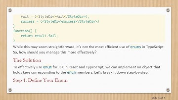 How to Use enum to Save JSX in React/TypeScript