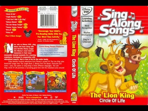 Closing To Disney's Sing Along Songs Circle Of Life 2003 DVD