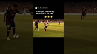 Messi's impossible goal😂😂😂#football #soccer #messi