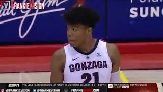 八村塁 20得点7リバウンド5アシスト3ブロック Gonzaga vs Duke 2018.11.21