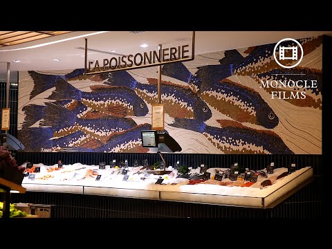 वीडियो: ग्रांडे एपिसेरी, पेरिस बॉन मार्चे में एक पेटू बाजार