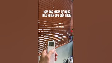 Rèm sáo nhôm tự động sử dụng động cơ thông minh đóng mở lật chớp theo nhu cầu qua remote, điện thoại