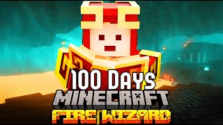 I Survived 100 Days as a FIRE WIZARD WARRIOR in ALL THE MODS!