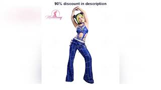 Jolyne Cosplay Costume Halloween Spider Web Lingerie Set Cutout Bodysuit And Long Pants W
