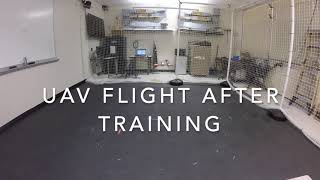 UAV flight via reinforcement learning