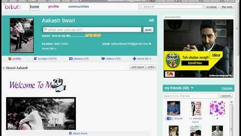 How to add song in orkut about me.......