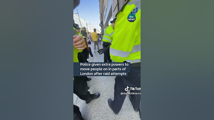 Police given extra powers to move people on in parts of London after raid attempts #itvnews #london