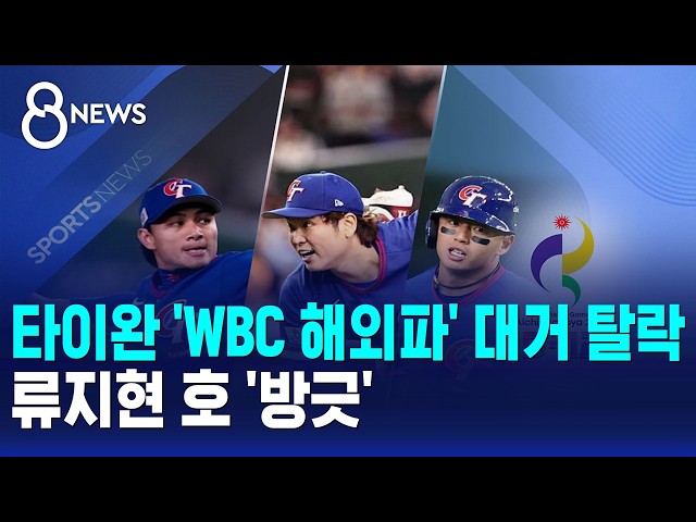타이완 'WBC 해외파' 대거 탈락..류지현 호 '방긋' / SBS 8뉴스