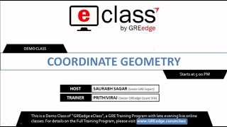 [DEMO] GREedge eClass - Coordinate Geometry