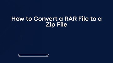 How to Convert a RAR File to a Zip File