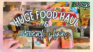 HUGE M&S + LIDL + ICELAND FOOD HAUL & MEAL PLAN | GROCERY HAUL UK