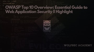 OWASP Top 10 Overview: Essential Guide to Web Application Security || Highlight