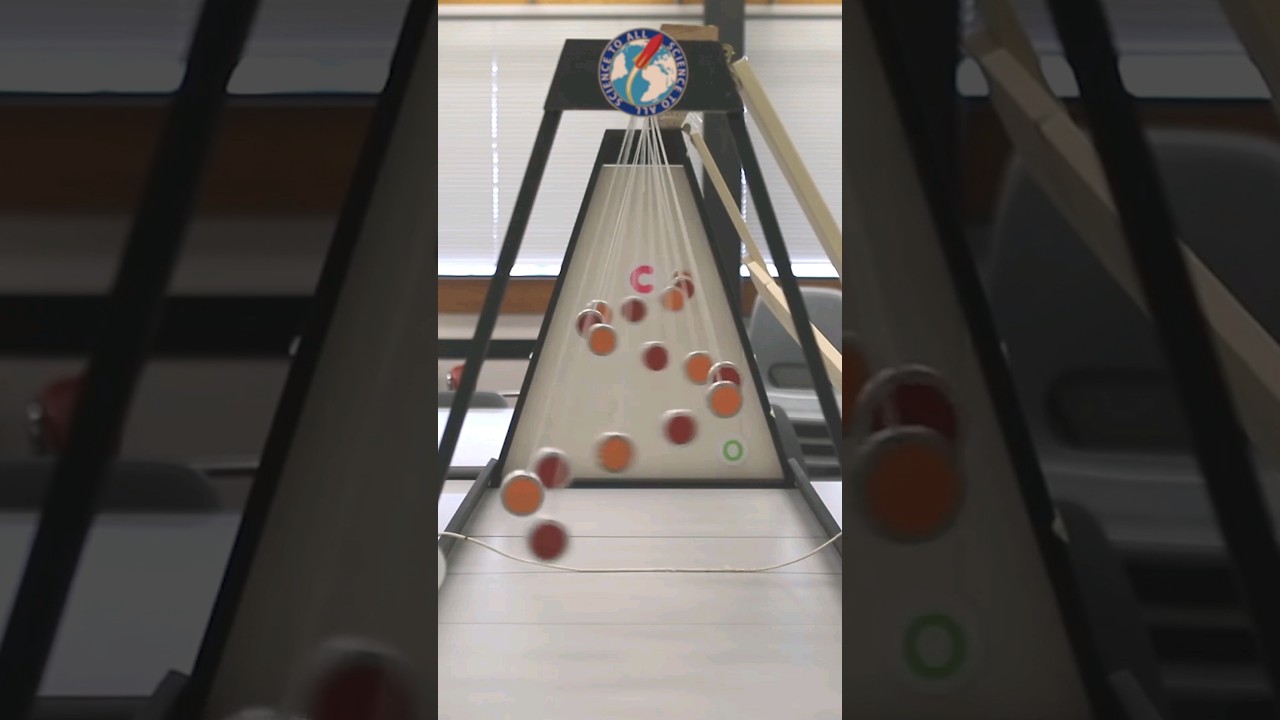 Pendulum Wave 🌊 Demo #pendulumwave #physicsdemonstration #pendulum