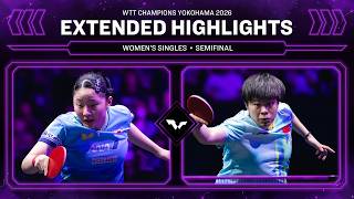 Miwa Harimoto vs Wang Yidi | Extended Highlights | WS SF | #WTTYokohama 2026 screenshot 2
