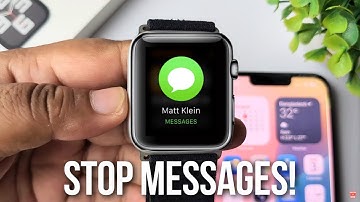 Berichten op je Apple Watch stoppen