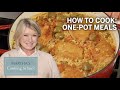 Martha teaches you how to cook onepot meals  martha stewart cooking school s4e2 onepot meals